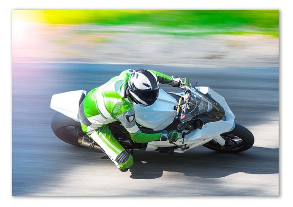 Foto obraz sklo tvrzené Motorkářský závod osh-114562284