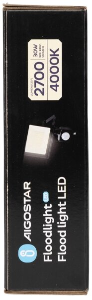 Aigostar - LED Reflektor se senzorem LED/30W/230V 4000K IP65