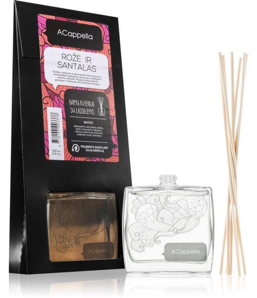 ACappella Rose and Sandalwood aroma difuzér s náplní 100 ml