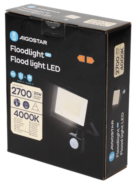 Aigostar - LED Reflektor se senzorem LED/30W/230V 4000K IP65