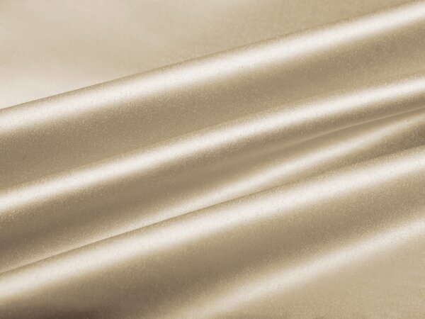 Látka polyesterový satén LUX-L054 Latte - šířka 150 cm