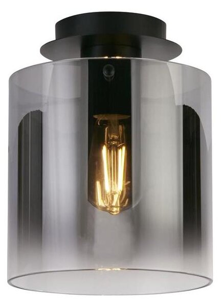 Searchlight 88911-1BK - Stropní svítidlo SWEDEN 1xE27/60W/230V pr.22 cm čer/kouř