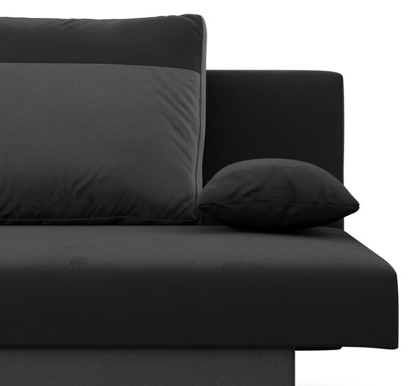 Velká rozkládací pohovka SONY model 2 Černá-šedá
