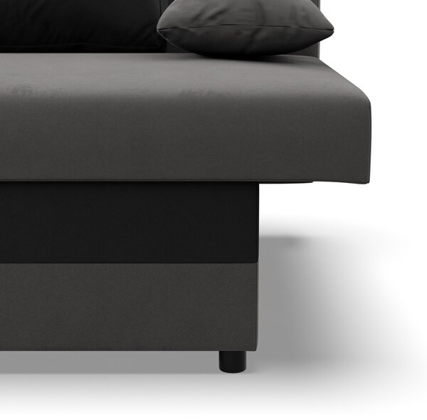 Velká rozkládací pohovka SONY model 2 Šedá-černá