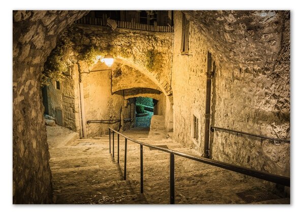 Fotoobraz na skle Peille noc Francie osh-115550591