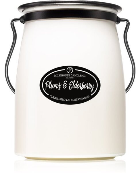 Milkhouse Candle Co. Creamery Plums & Elderberry vonná svíčka Butter Jar 624 g