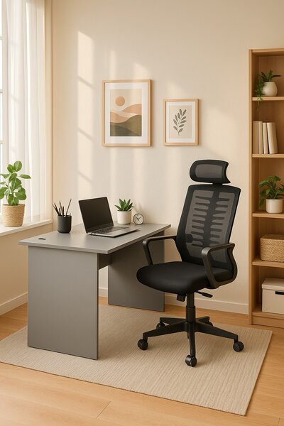 Stůl SimpleOffice 120 x 80 cm, šedá