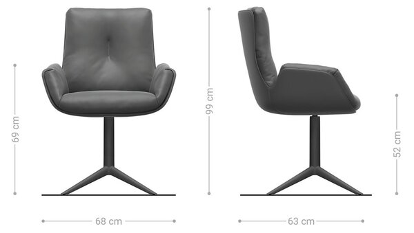 DELIFE Jídelní židle Clea-Flex bouclé měkký béžová podnož křížová černá 360° otočný houpací funkce
