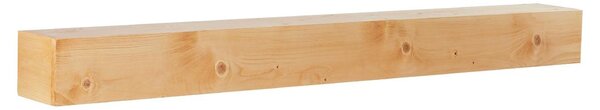 Krbová římsa VEVOR, 183 x 20 x 12,7 cm, nosnost 22,7 kg, krbová římsa z přírodního dřeva nad krb, plovoucí police pro montáž na stěnu, ručně vyráběná dřevěná krbová římsa jako dekorace na stěnu