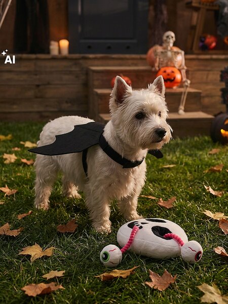 Sinsay - Halloweenský kostým netopýra pro psa - černá