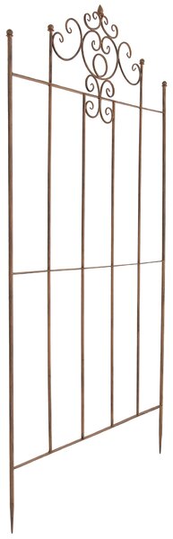 2x Mřížka na popínavé rostliny Paula - 180 x 85,5 cm - Hnědá antik