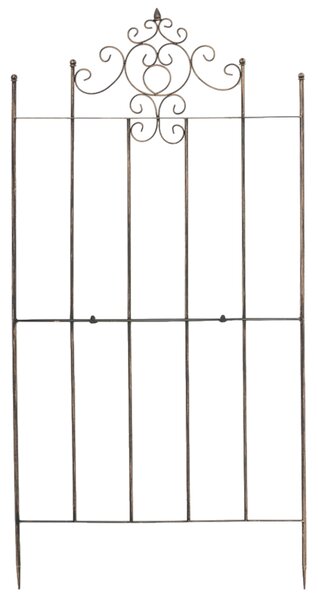 2x Mřížka na popínavé rostliny Paula - 180 x 85,5 cm - Bronzová