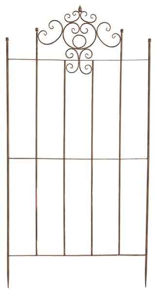 2x Mřížka na popínavé rostliny Paula - 180 x 85,5 cm - Hnědá antik