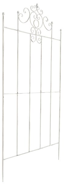 2x Mřížka na popínavé rostliny Paula - 180 x 85,5 cm - Bílá antik