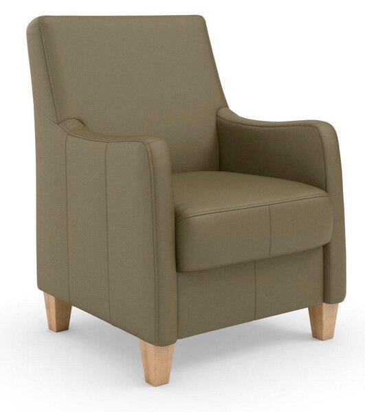 KŘESLO, kůže, olivově zelená Sit & More - Online Only křesla & taburety, Online Only