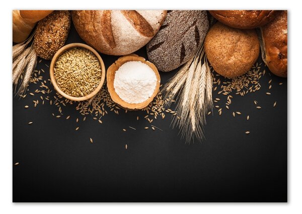 Foto obraz fotografie na skle Pečivo a pšenice osh-116875793