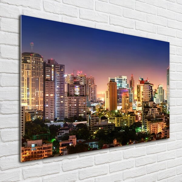 Fotoobraz na skle Noční Bangkok osh-117173387