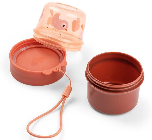 Oranžový plastový kelímek na svačinu Done by Deer Birdee