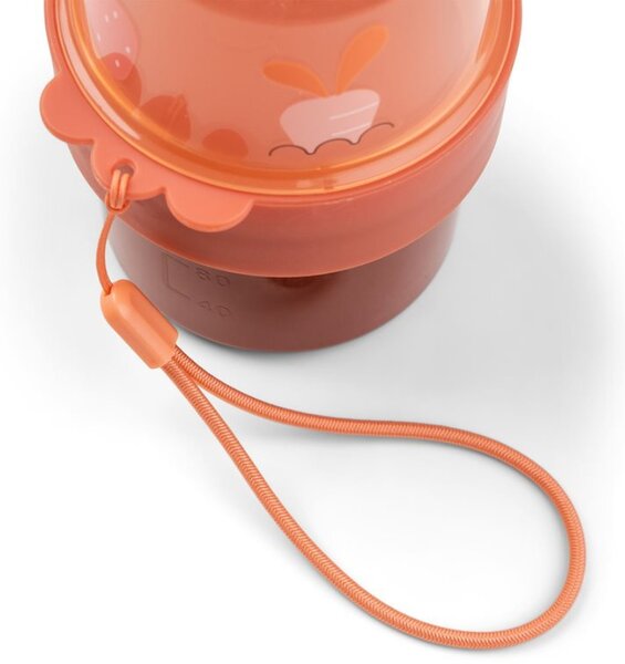 Oranžový plastový kelímek na svačinu Done by Deer Birdee