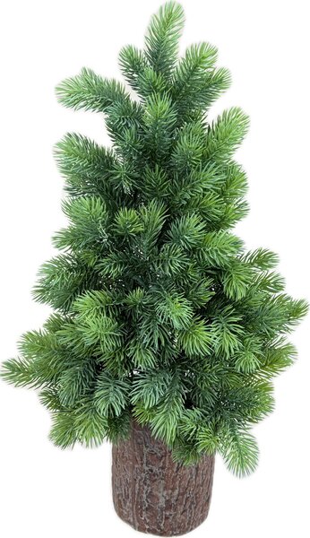 Umělý vánoční stromeček 3D v. 50 cm v ker. kůrovém obalu