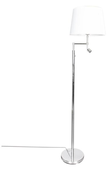 ByRydens 1988780-5000-LED Stoj. lampa ORLANDO 1xE27/5W/230V+LED/3W bílá/chrom