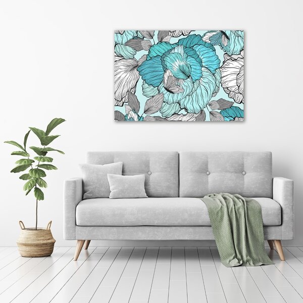 Moderní fotoobraz canvas na rámu Květinový vzor oc-117259293