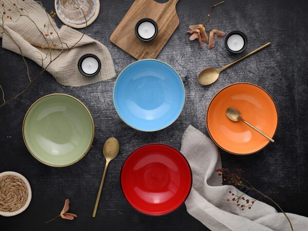 SADA SERVÍROVACÍCH MISEK kamenina keramika 16,5 cm Creatable - Kolekce nádobí, Online Only