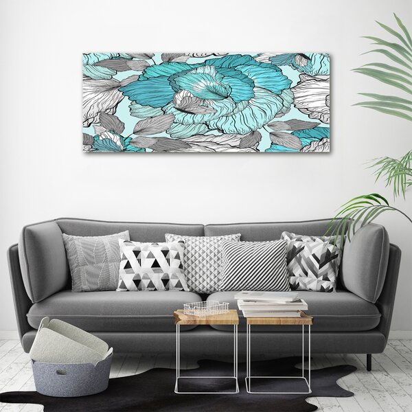 Moderní fotoobraz canvas na rámu Květinový vzor oc-117259293