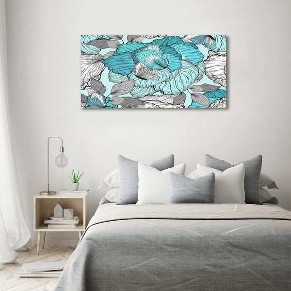 Moderní fotoobraz canvas na rámu Květinový vzor oc-117259293