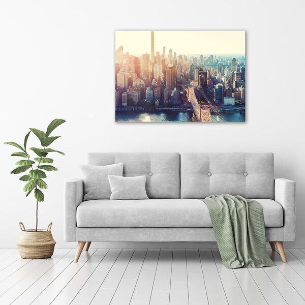 Moderní obraz canvas na rámu New York ptačí pohled oc-117684952