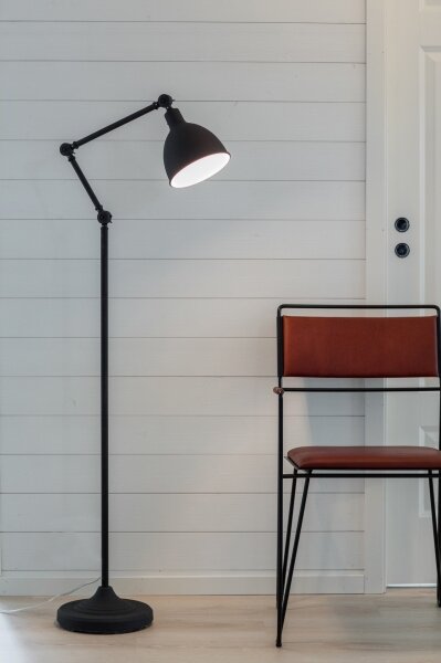 ByRydens 4100610-4007 - Stojací lampa BAZAR 1xE27/5W/230V černá