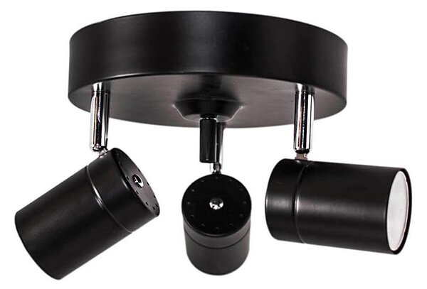ByRydens 4200710-4002 - Bodové svítidlo CORRECT 3xGU10/7W/230V černá