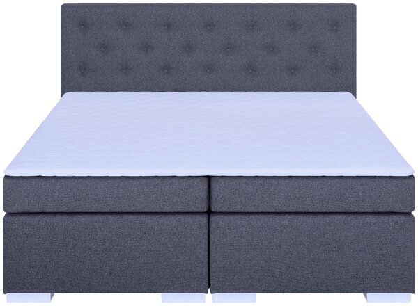 POSTEL BOXSPRING, 180/200 cm, tmavě šedá MID.YOU - Manželské postele, Online Only