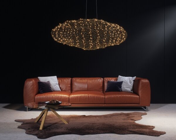 ByRydens 4201260-6501 - LED Lustr na lanku HAYDEN LED/20W/230V zlatá