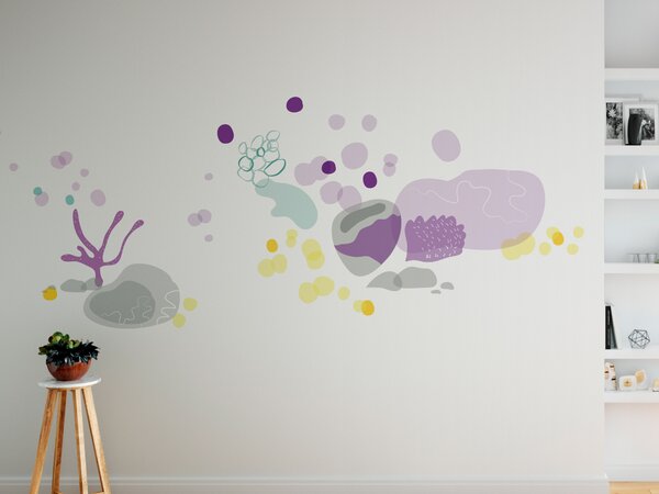 FUGU Samolepící obrazová tapeta Flora moře Materiál: Digitální eko vlies - klasická tapeta nesamolepicí