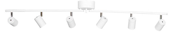 ByRydens 4202100-5002 - Bodové svítidlo CORRECT 6xGU10/7W/230V bílá