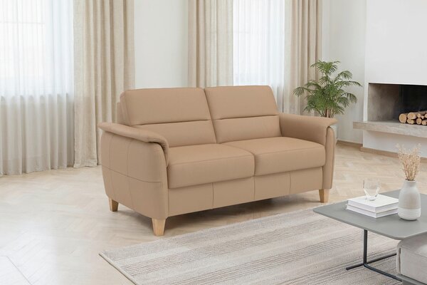 TŘÍMÍSTNÁ POHOVKA, cappuccino, pravá kůže Sit & More - Pohovky, Online Only