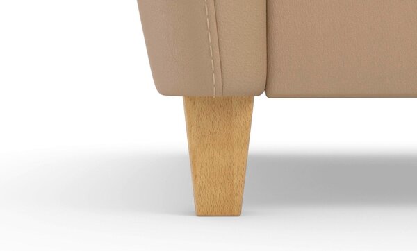 TŘÍMÍSTNÁ POHOVKA, cappuccino, pravá kůže Sit & More - Pohovky, Online Only