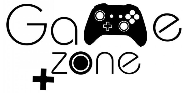 Game zone - X - samolepka na zeď pro hráče 2 bílá