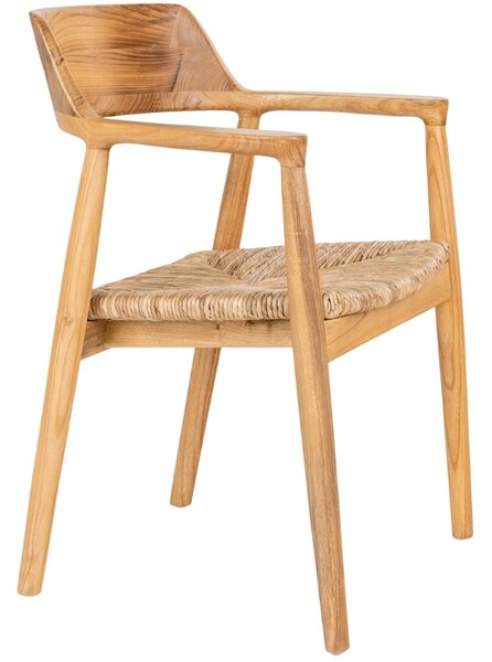 Nordic Living Dřevěná jídelní židle Ratna