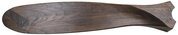 CasaFan Stropní ventilátor ECO GENUINO, chrom/ořech, Ø 122 cm, tichý, Tmavé dřevo, Obývací pokoj / jídelna, Dřevo, Moderní