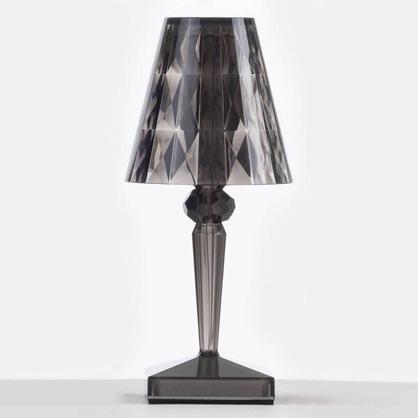 Stolní lampa Kartell LED na baterie Baterie, 26 cm, kouřově šedá, IP54