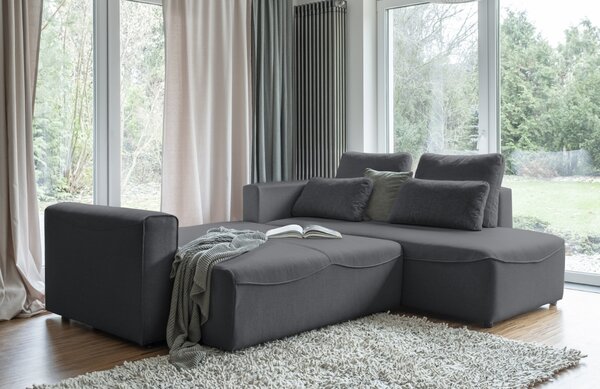-25 % Dny MOMENTI– Miuform Rozkládací pohovka Homely Tommy 257 cm, levá/pravá