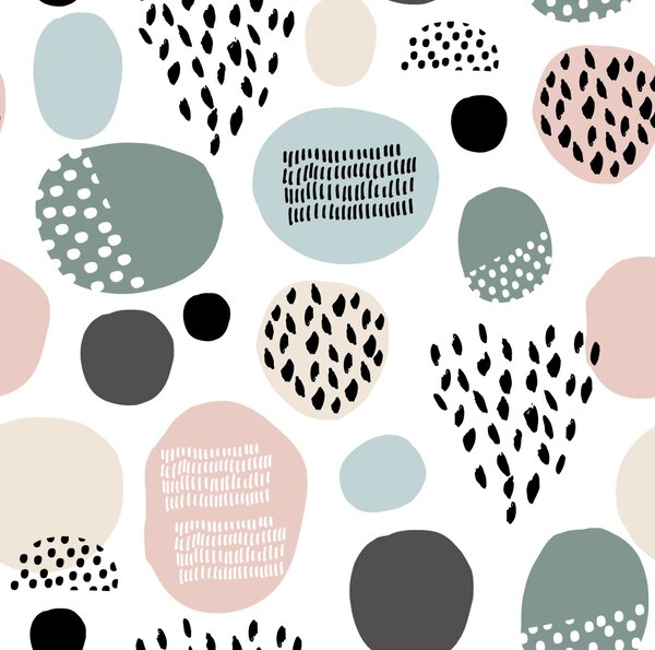 FUGU Dětská samolepicí tapeta - Abstract Kids-pink Materiál: Digitální eko vlies - klasická tapeta nesamolepicí