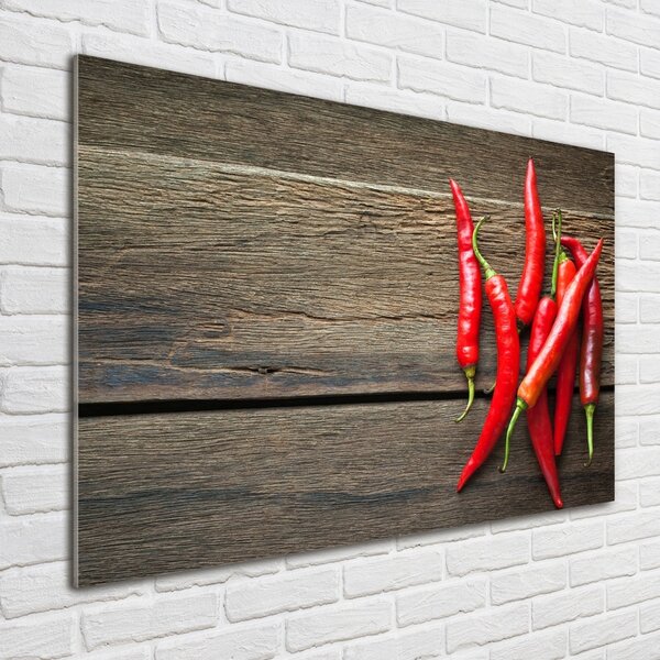 Foto obraz skleněný horizontální Chilli papričky osh-119501609