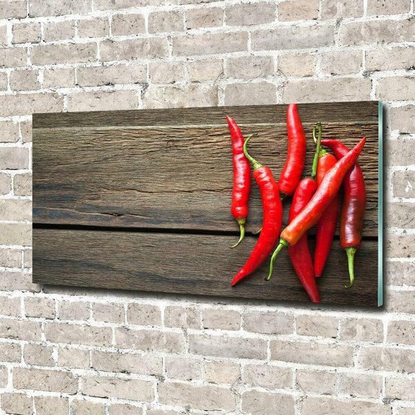 Foto obraz skleněný horizontální Chilli papričky osh-119501609