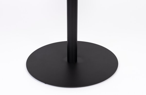 White Label Černý dřevěný odkládací stolek WLL YURI 56 cm