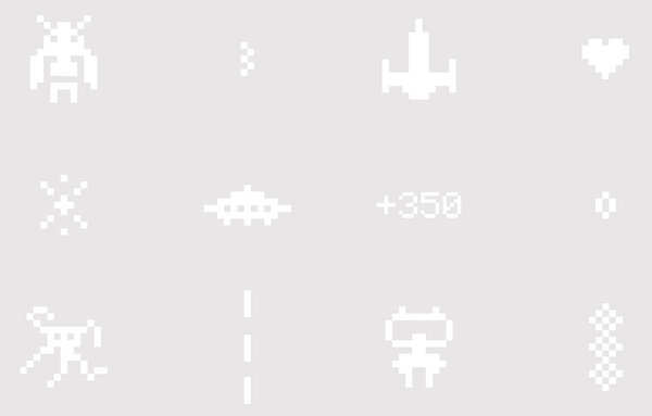 FUGU Samolepicí tapeta Pixel wars - grey Materiál: Digitální eko vlies - klasická tapeta nesamolepicí