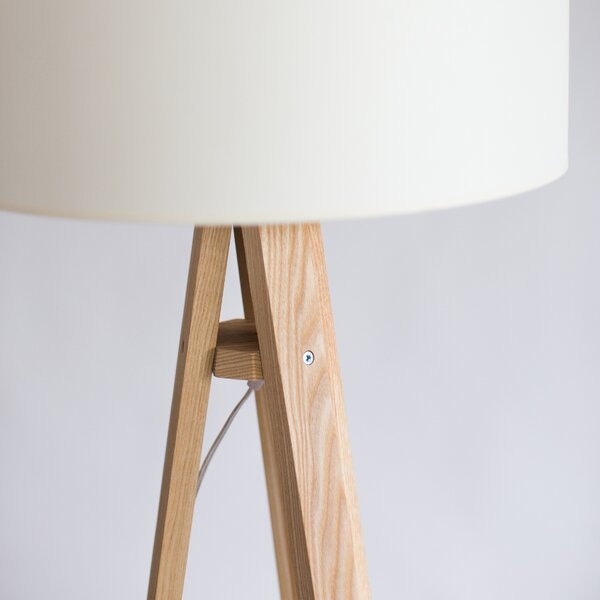 Bílá stojací lampa RAGABA WANDA 140 cm