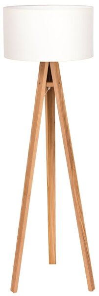 Bílá stojací lampa RAGABA WANDA 140 cm